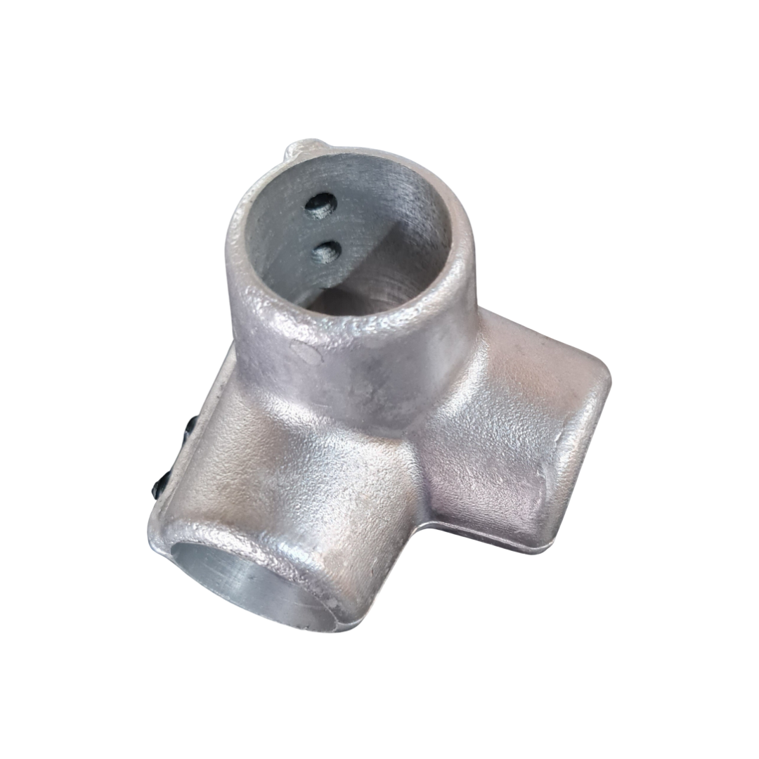 3-Way corner Fitting 27mmID Pipe Clamp with grub screw