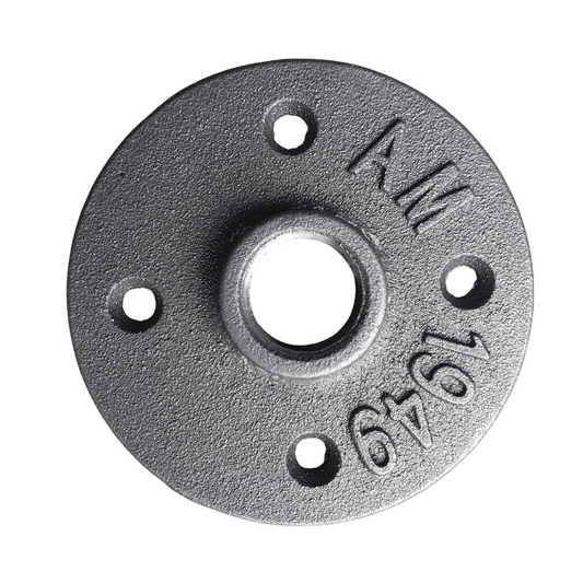 15mm Natural Black 4 Hole Threaded Flange