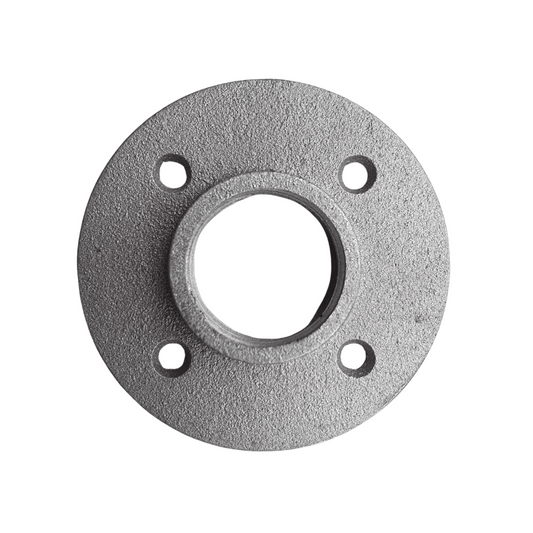 25mm Natural Black 4 Hole Threaded Flange