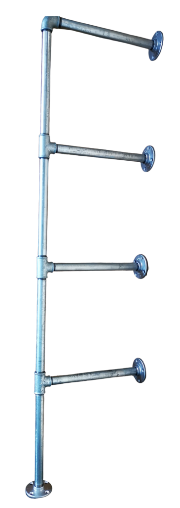 UrbanFrame F-Shape 20mm Pipe Frame Shelf kit - for 220mm wide plank (choose qty frames & colour)