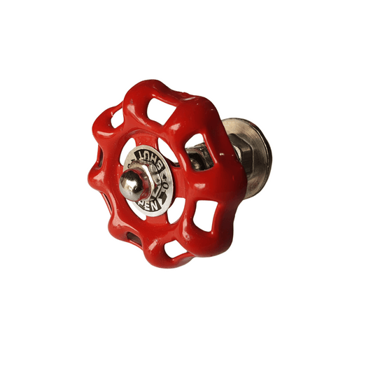 Red handwheel 25mm
