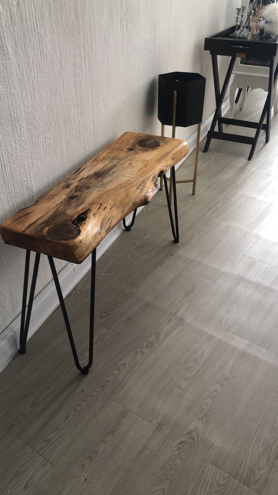 Heavy Duty 2 Rod 425mm Height/Level Adjustable 12mm Hairpin Leg