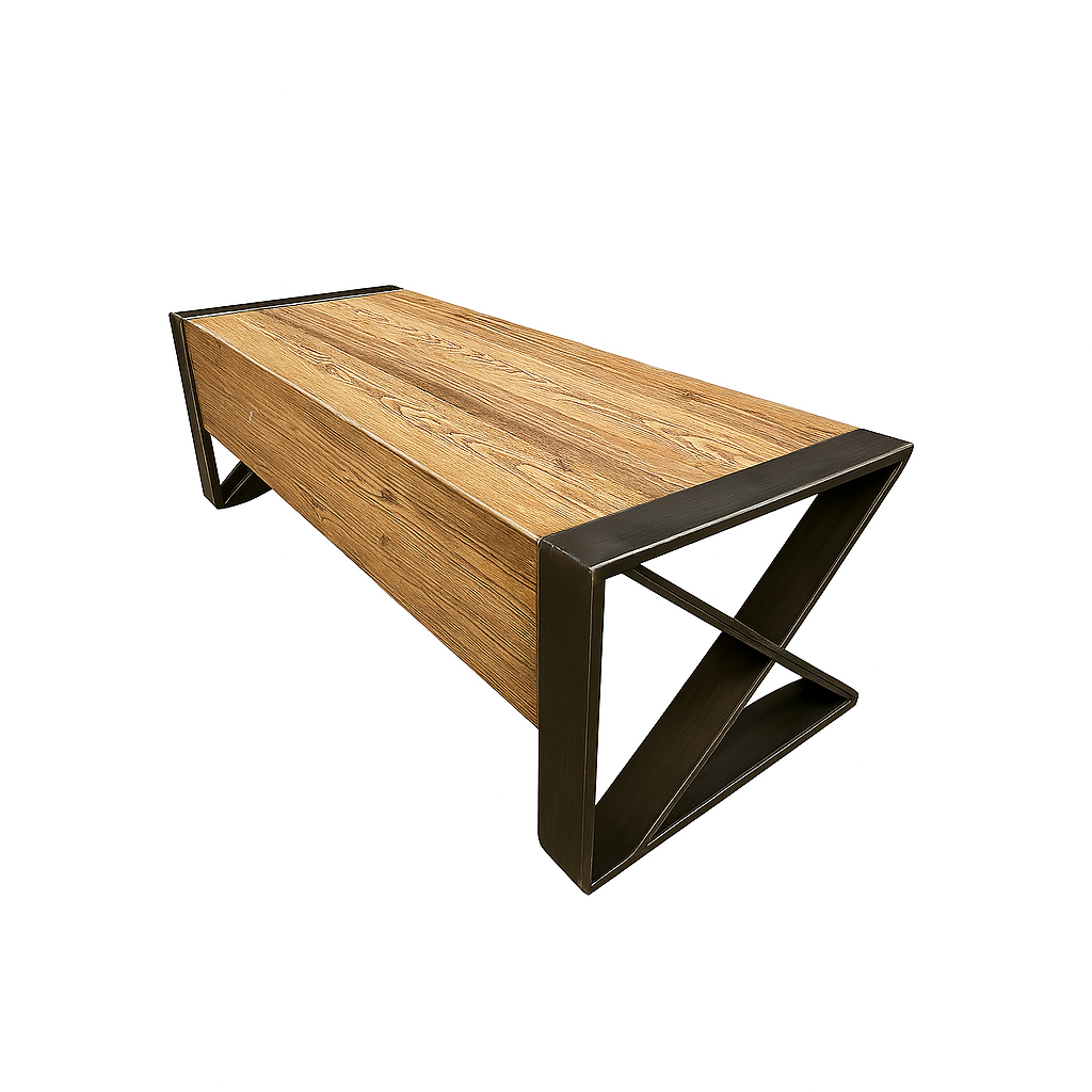 Industrial Executive Desk (Customizable | Handcrafted | Delivery Included)