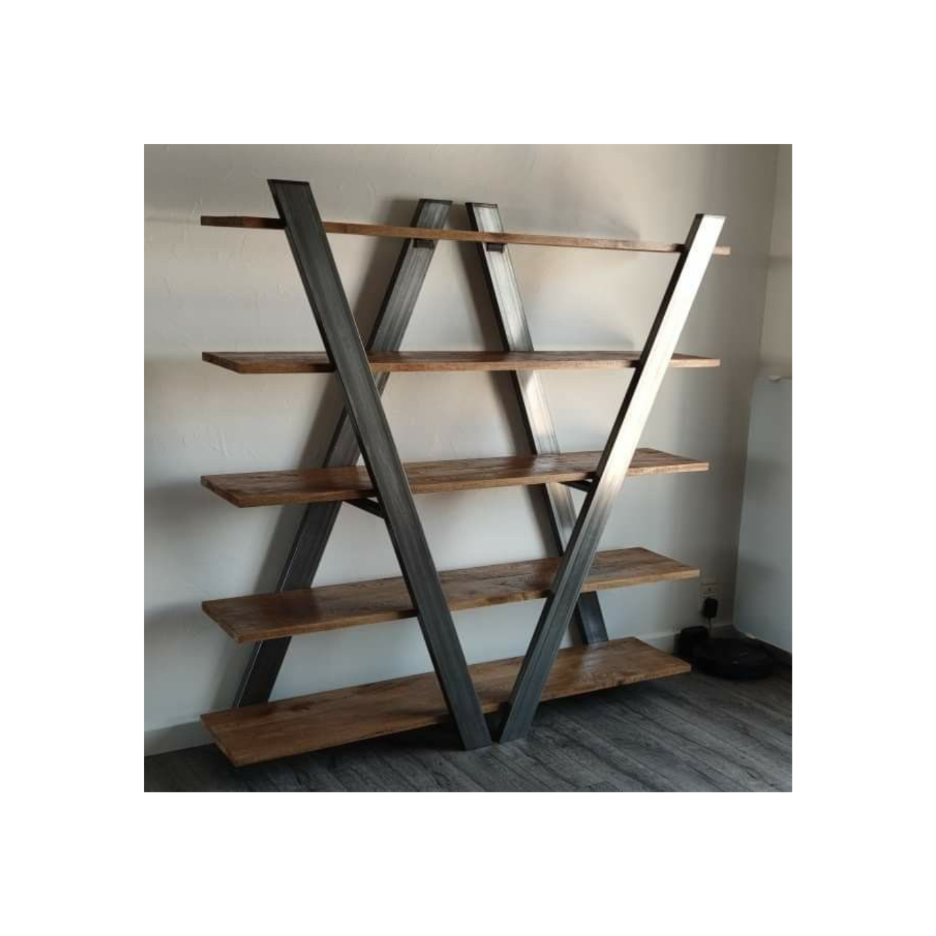 Industrial Executive Bookshelf (Customizable | Handcrafted | Delivery Included)