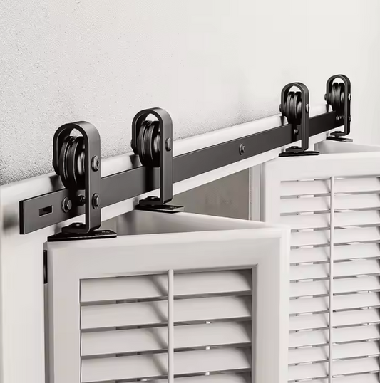 Bi-fold Top Hung Double Door kit with 2133mm rail