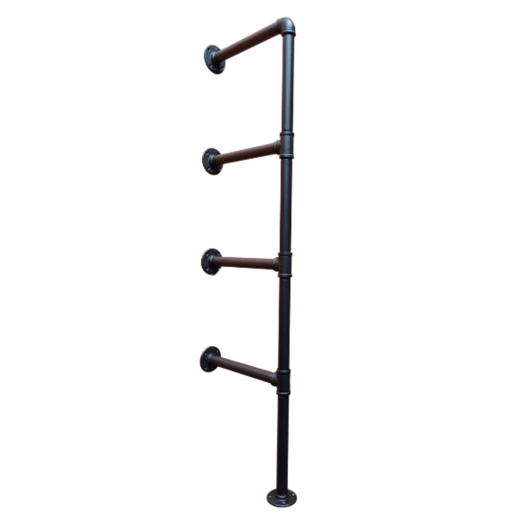 UrbanFrame F-Shape 25mm Pipe Frame Shelf kit - for 220mm wide plank (choose qty frames & colour)
