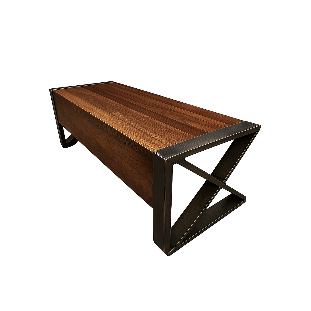 Industrial Executive Desk (Customizable | Handcrafted | Delivery Included)