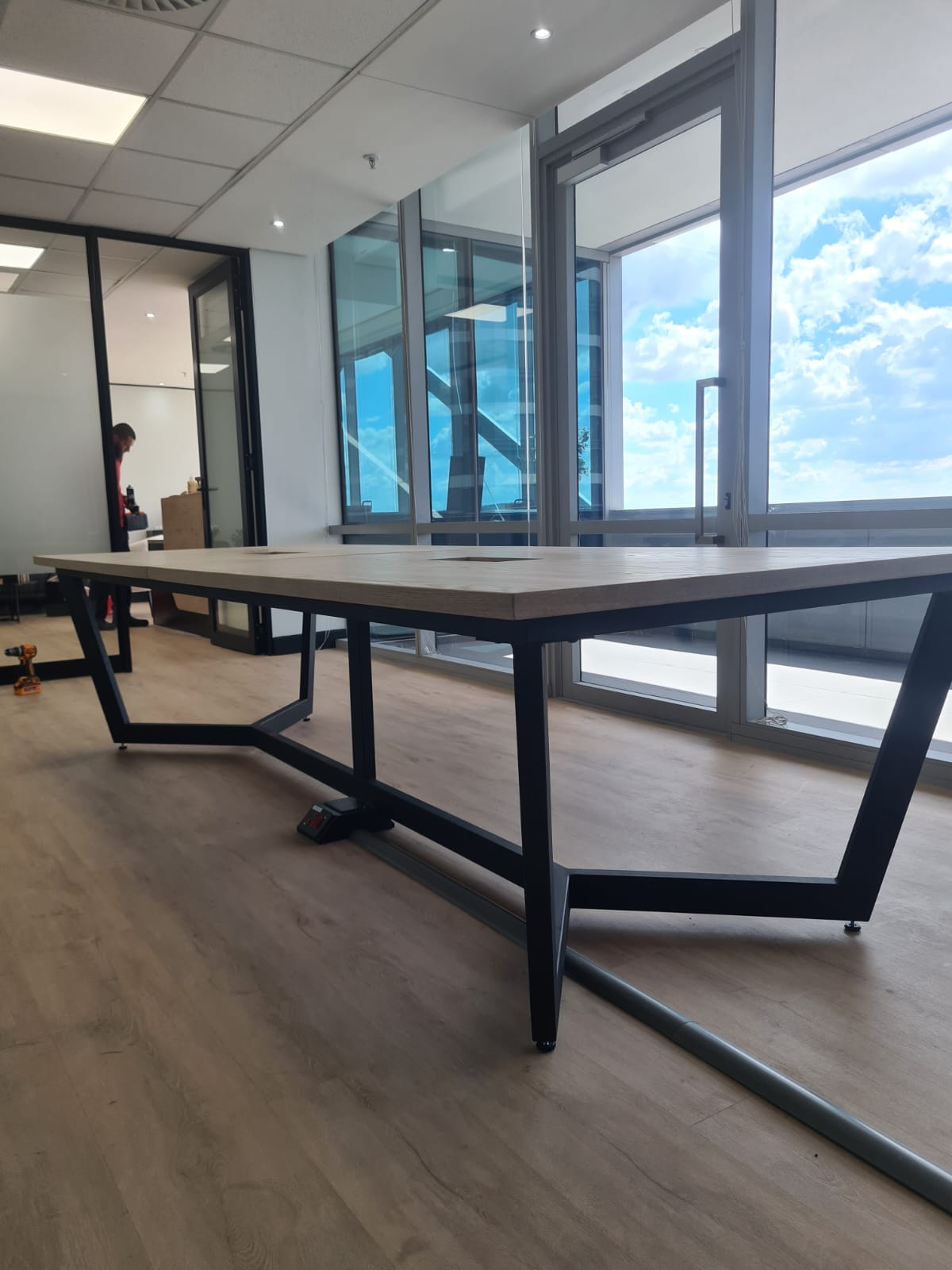 Cantilever Frame – Industrial Table Base (Customizable | Handcrafted | Delivery Included)