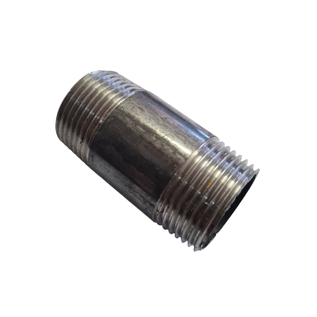 Barrel Nipple Fitting Black/Uncoated - 25mm