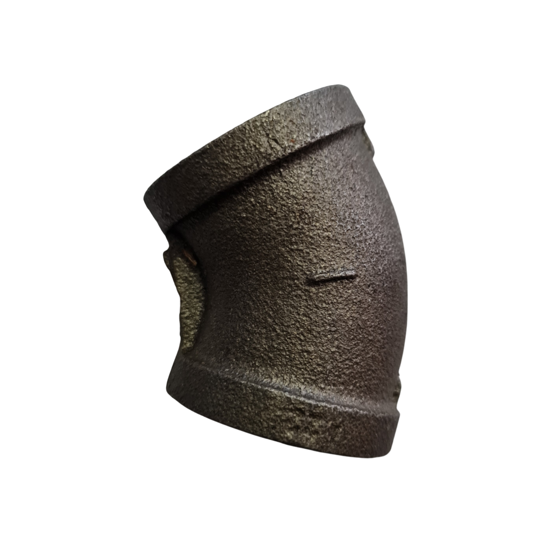 Elbow 45 Degree Black/Uncoated Fitting - 25mm