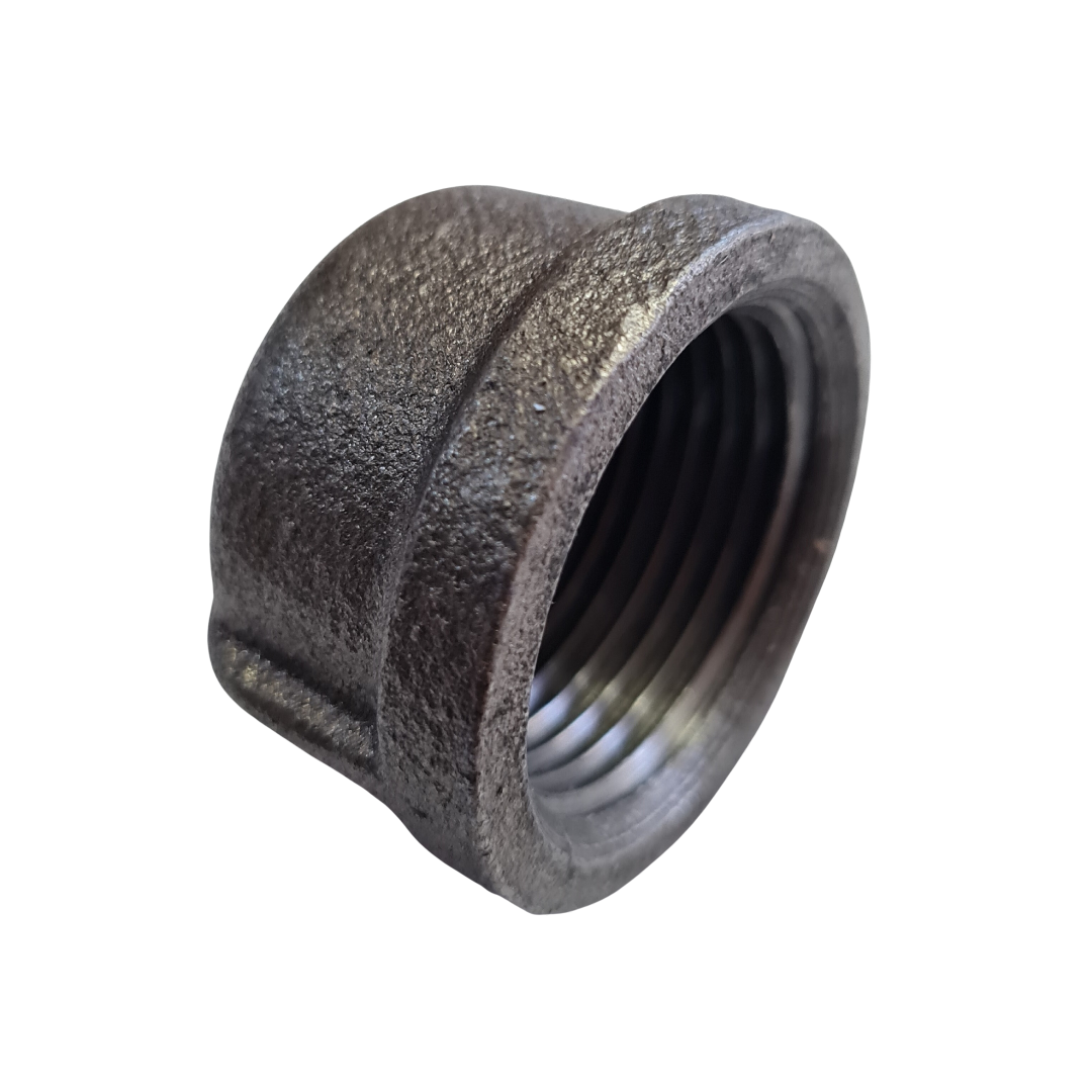 End Cap Plug Fitting Black/Uncoated - 25mm