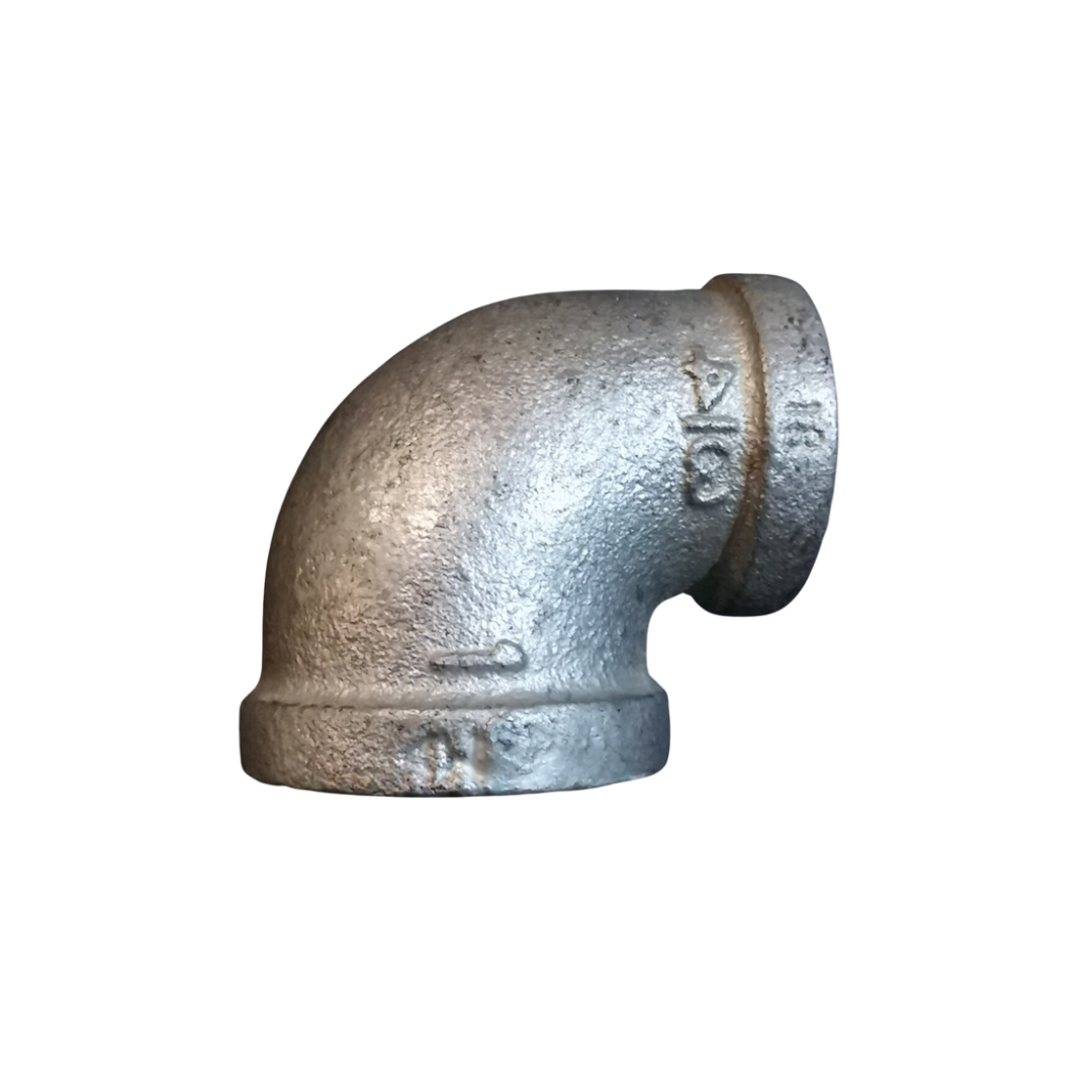 Elbow 90 Degree Reducing Galv Fitting 25x20mm