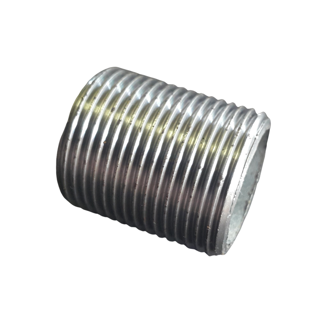 Full Thread Fitting - 25mm pipe, 35mmL - 20mm wood