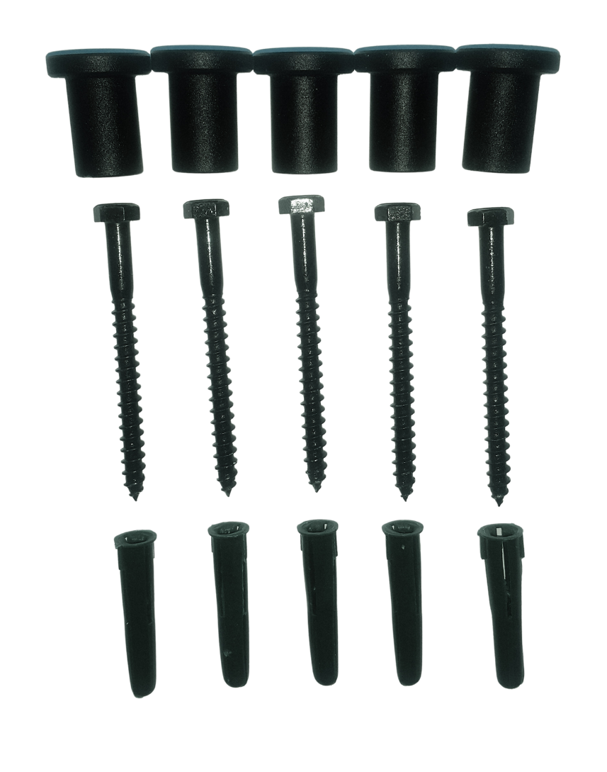 Spacers & Fastener kit to mount barn door rail (standard 40mm door thickness)