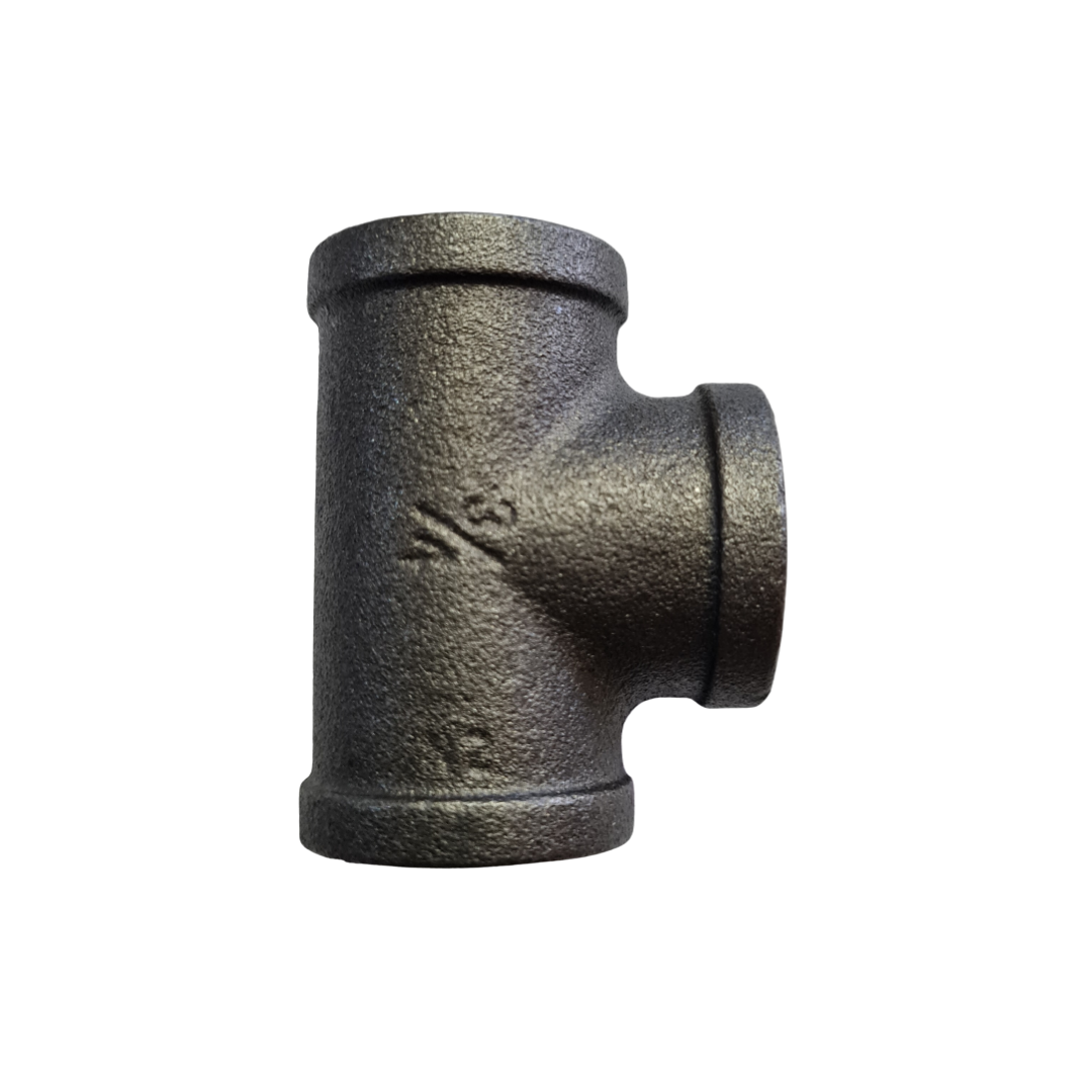 Tee Fitting Black/Uncoated - 20mm