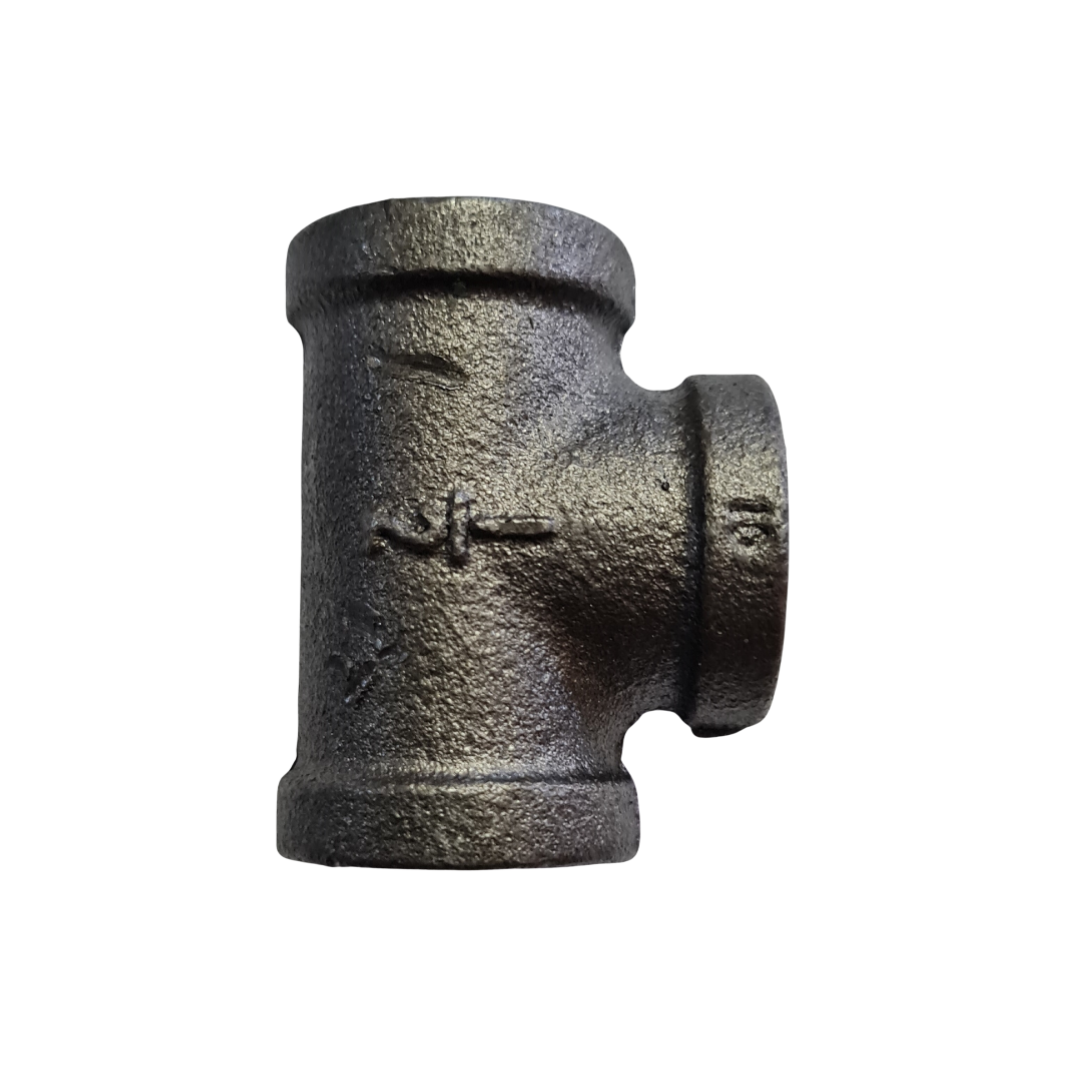 Tee Fitting Black/Uncoated - 15mm