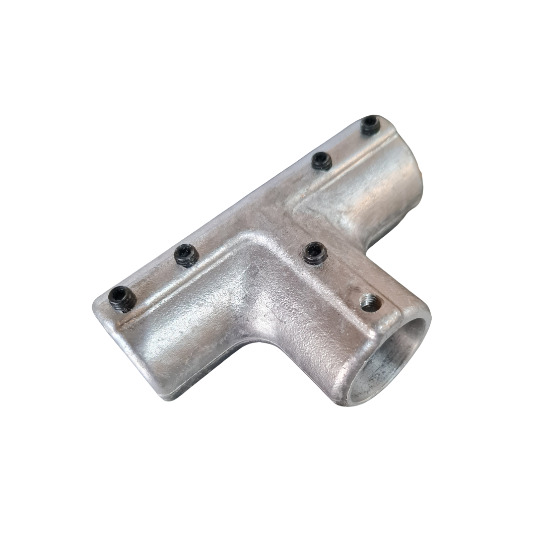 Tee 27mmID Pipe Clamp with grub screw