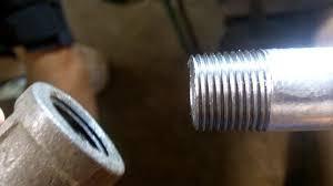25mm or 1" (OD32mm) - Cut to Length Galvanised Pipes (Select a pipe length here) - Aluminium Flanges