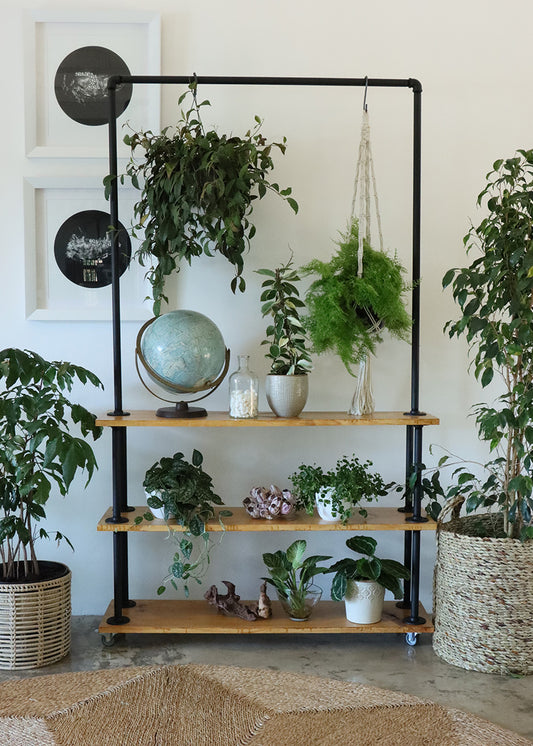 Pot Plant Stand - Aluminium Flanges-Pipe Furniture One Stop Shop