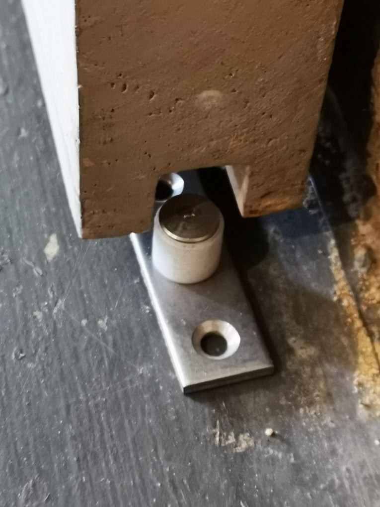 Barn Door Hardware Kit incl 2m Rail - Vintage look 120mm Aluminium Spoke Wheel - Aluminium Flanges-Pipe Furniture One Stop Shop