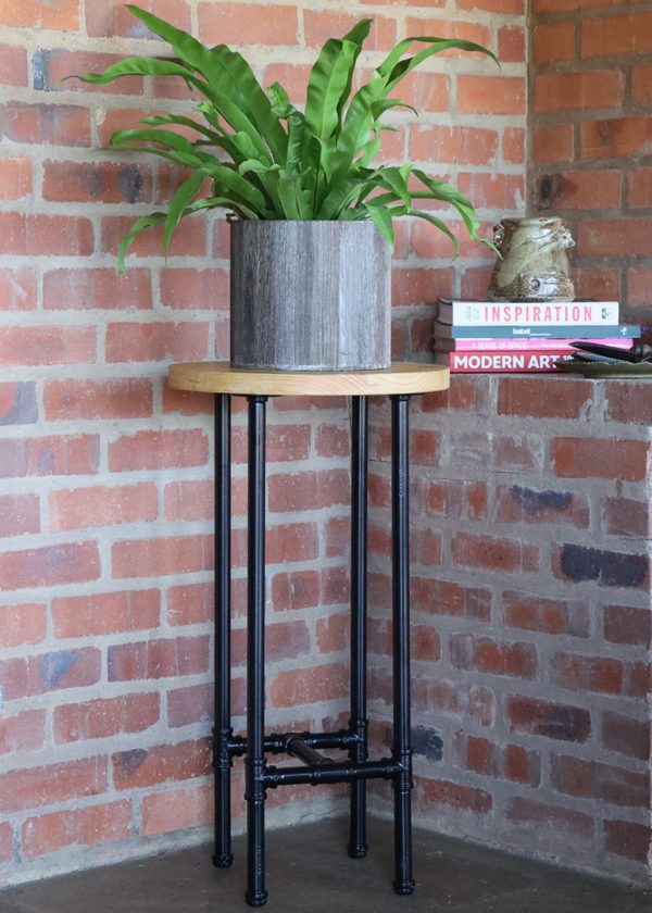 Round Small Pot Stand - Aluminium Flanges-Pipe Furniture One Stop Shop