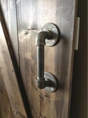 DIY Industrial Door / Drawer / Cupboard Handle Kit - Aluminium Flanges