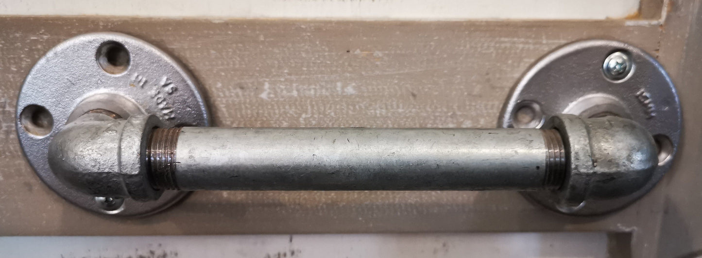 DIY Industrial Door / Drawer / Cupboard Handle Kit - Aluminium Flanges