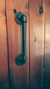 DIY Industrial Door Handle Kit Heavy Duty - Aluminium Flanges