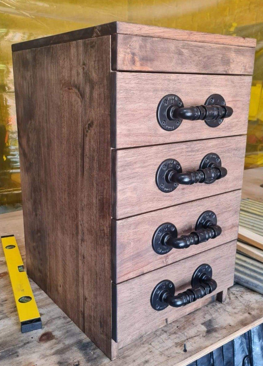 DIY Rustic Handle - 15mm Aluminium Flanges