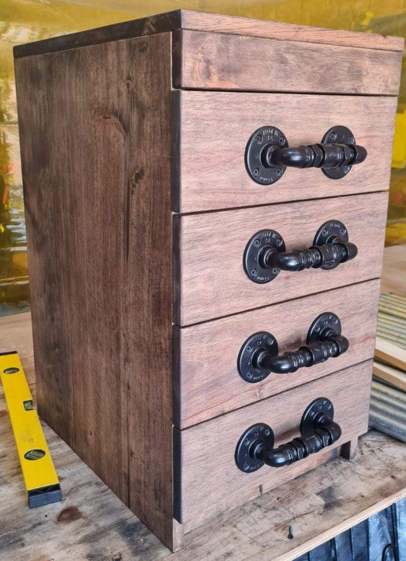 DIY Rustic Handle - 20mm Aluminium Flanges