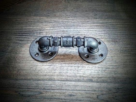 DIY Rustic Handle - 20mm - Aluminium Flanges