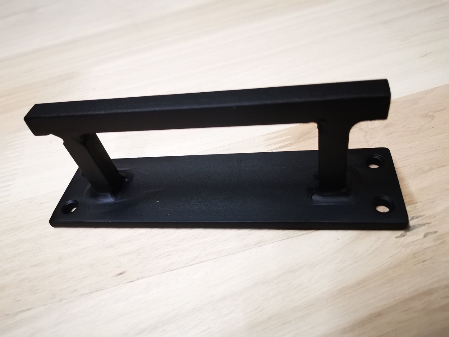 Industrial Look Barn Door Handle Aluminium Flanges - Pipe Furniture One Stop Shop