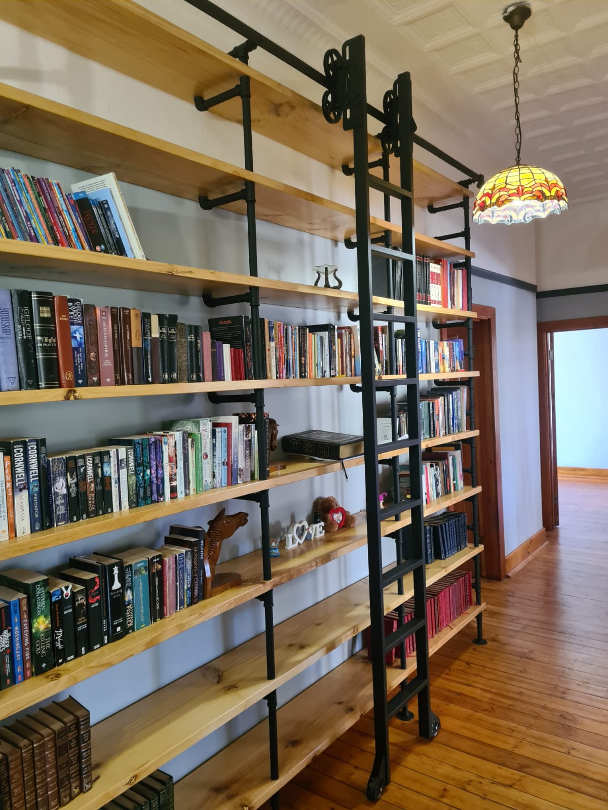 Industrial Library Ladder Hardware