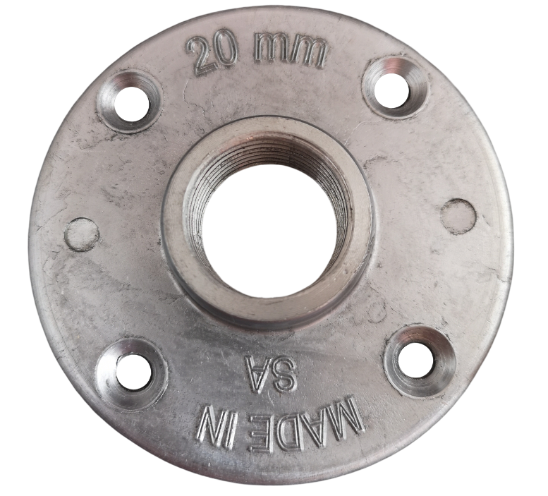 20mm or 3/4" Flange (for pipe OD +-27mm)