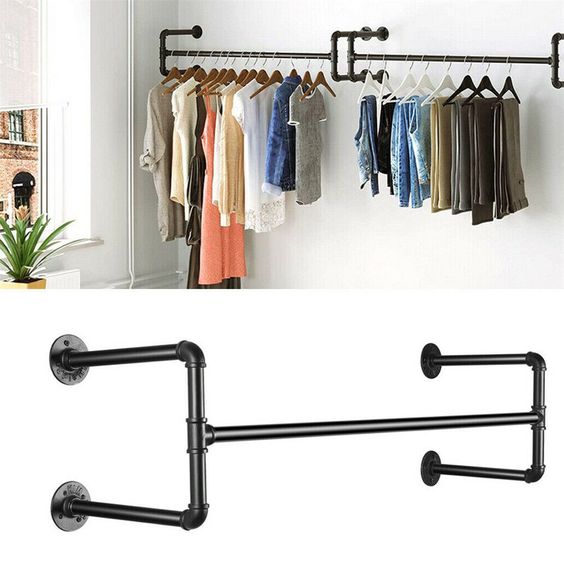 Clothing Rack Wall Mounted Clothes Hook Heavy Duty Wall Mounted