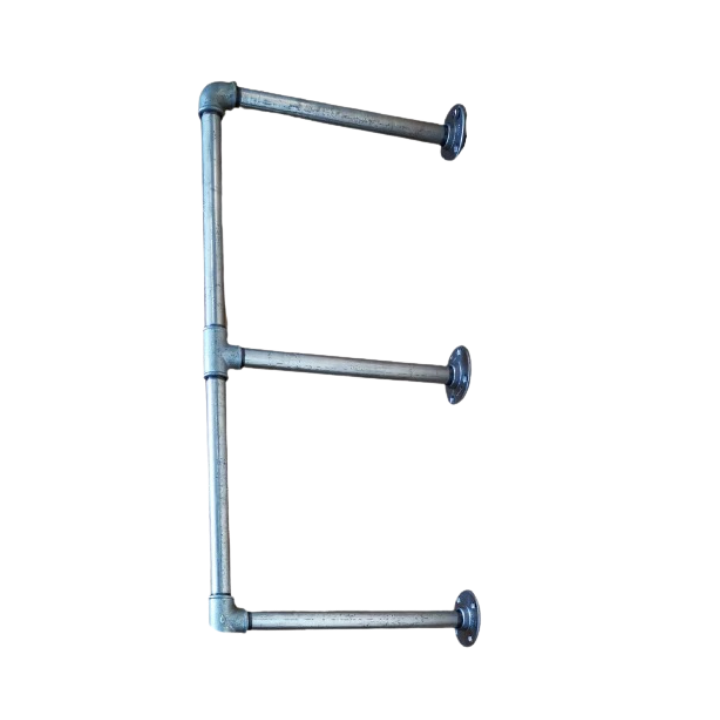 UrbanFrame E-Shape 15mm Pipe Frame Shelf kit - for 300mm wide plank (choose qty frames & colour)