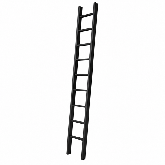 UrbanRail Steel Library Ladder (only) for our 120mm or 70mm Sliding Bracket Kit