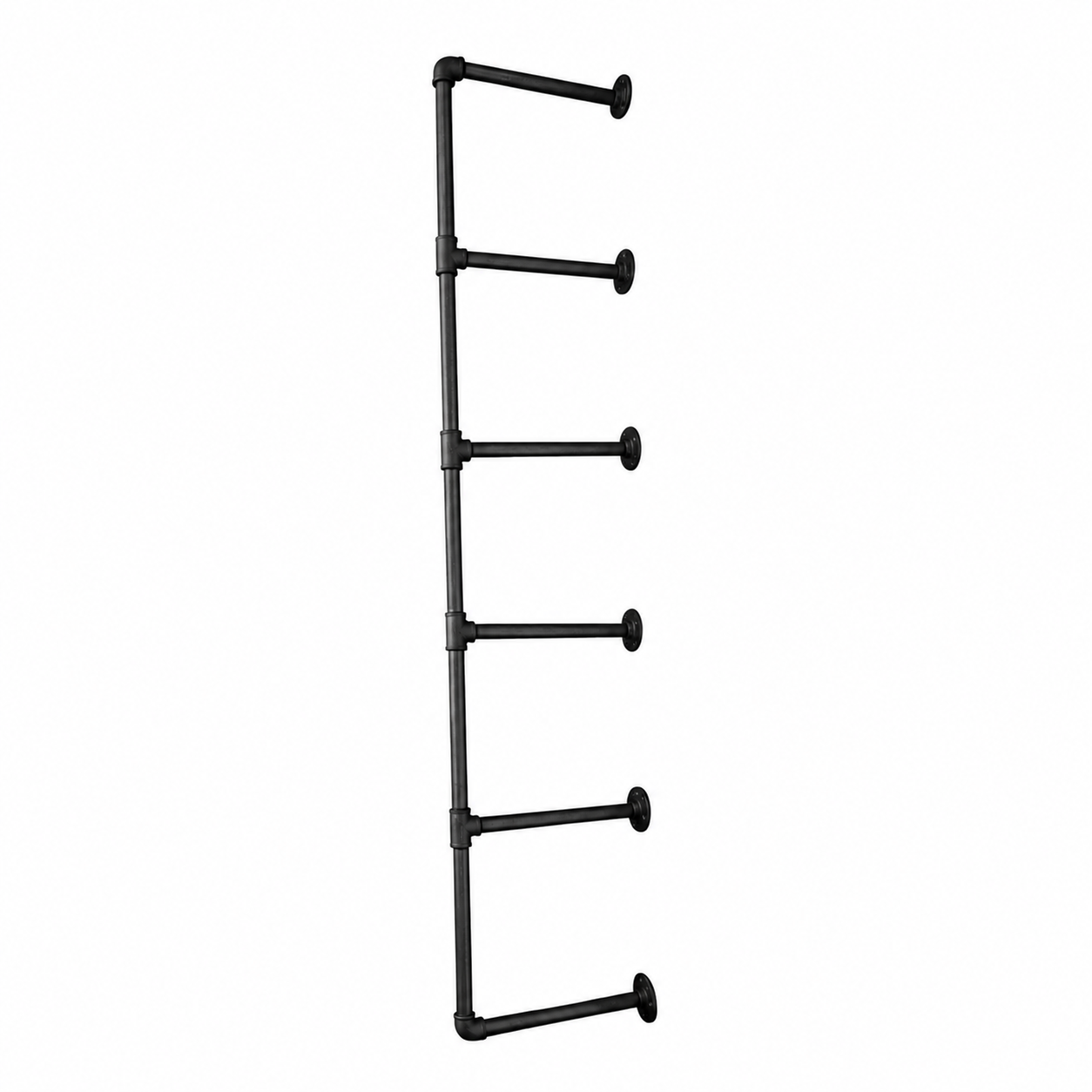 UrbanFrame E-Shape 25mm Pipe Frame Shelf kit - for 300mm wide plank (choose qty frames & colour)