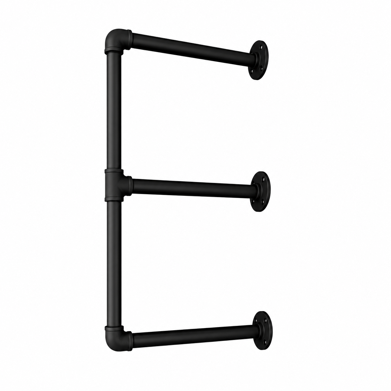 UrbanFrame E-Shape 25mm Pipe Frame Shelf kit - for 300mm wide plank (choose qty frames & colour)