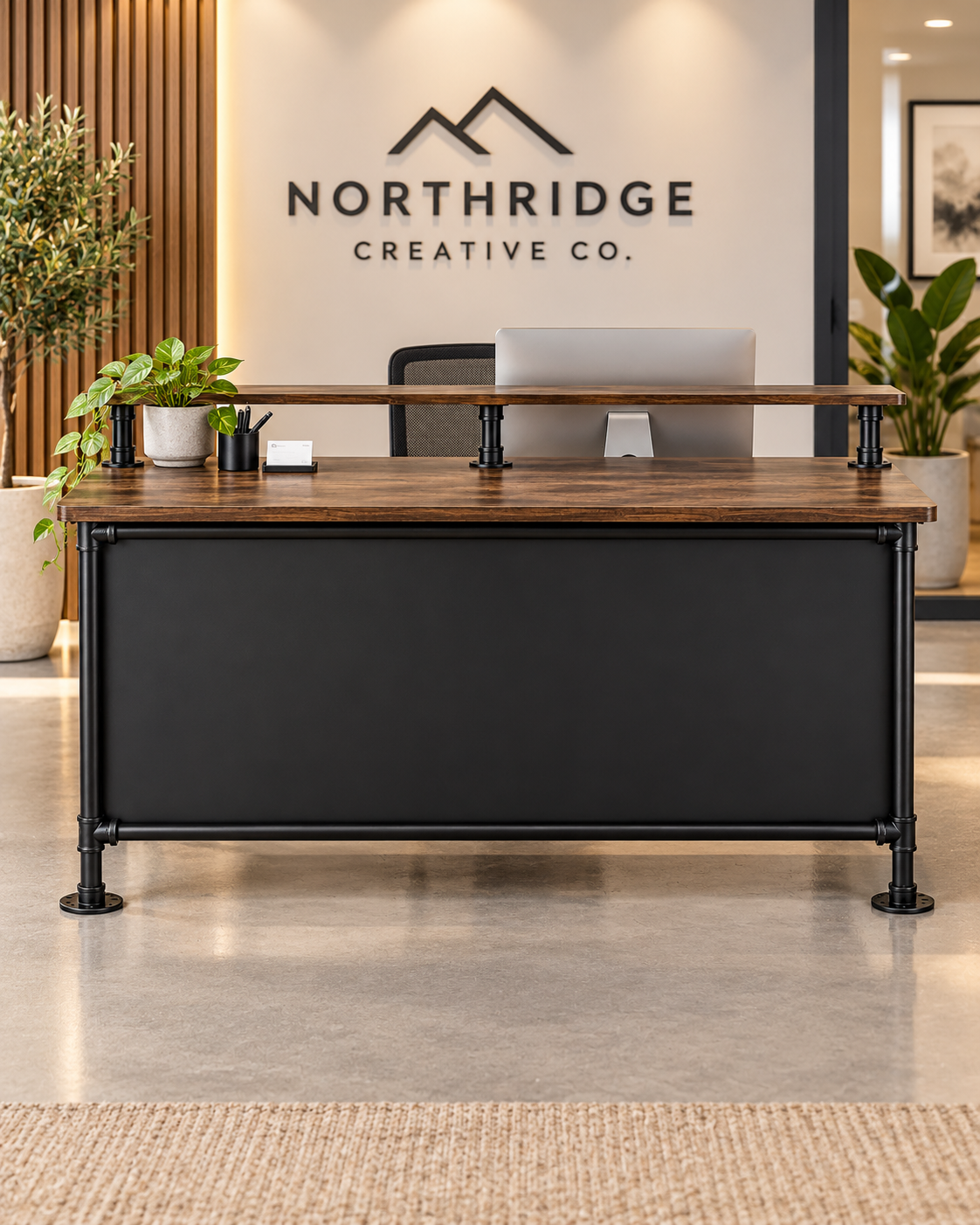 Industrial Pipe Reception & Multi-Purpose Counter – 1500mm