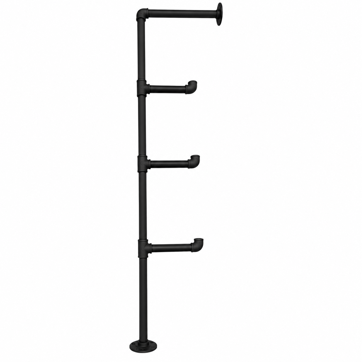 UrbanFrame F-Shape Elbow Type 25mm Pipe Shelf kit - for 300mm wide plank (choose qty frames & colour)
