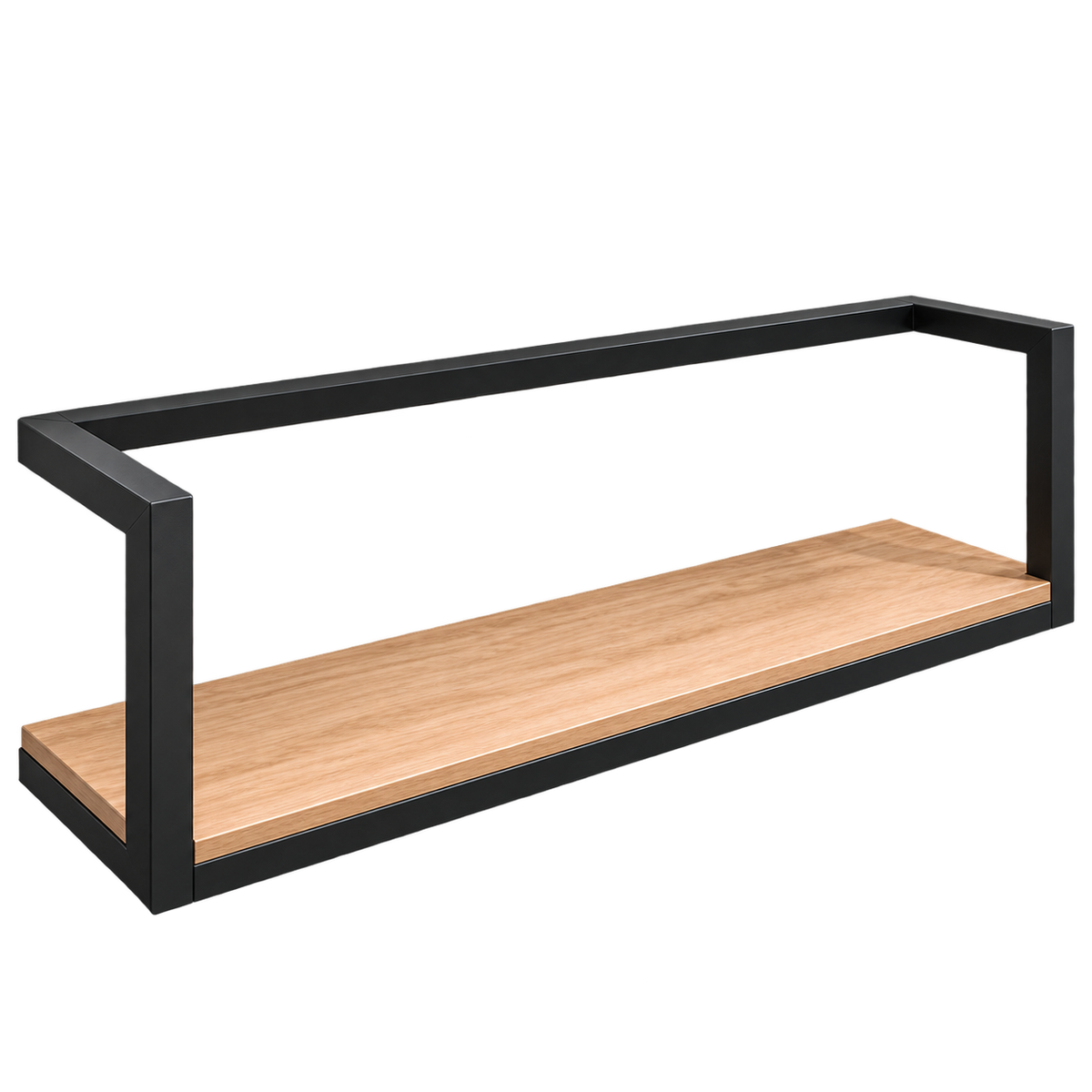 Industrial Floating Wall Display Shelf - 1200mm