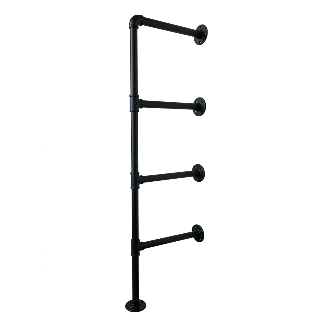 UrbanFrame F-Shape 20mm Pipe Frame Shelf kit - for 220mm wide plank (choose qty frames & colour)