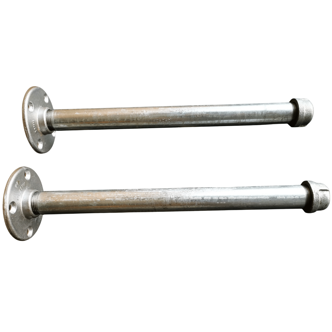 15mm Pipe Industrial Floating Shelf kit - for 220mm wide plank