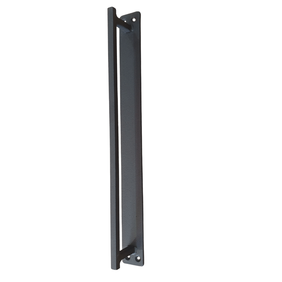 Large Industrial Look Steel Barn Door Handle 400mm