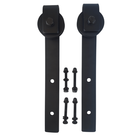 Premium Barn Door Wheel & Bracket Assembly Only - 70mm Aluminium Wheel