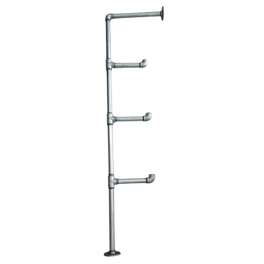 F-Shape Elbow Type 15mm Pipe Shelf kit - for 300mm wide plank (choose qty frames & colour)