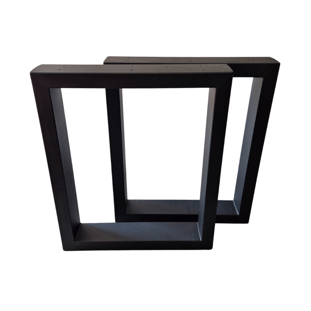 UrbanForge Steel Table Legs 730x600mm - Rectangular Tubing - Aluminium ...