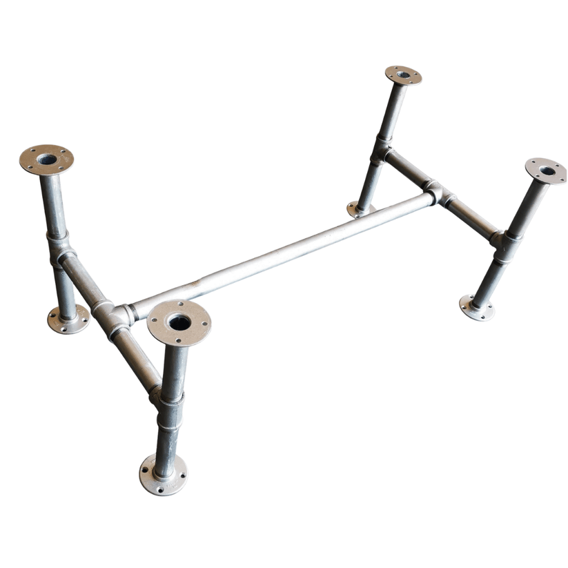Coffee table pipe frame 20mm - to fit a 1000 x 550 wood top - Aluminium ...