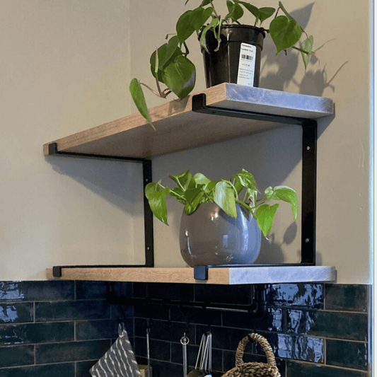 Heavy Duty Shelving Bracket for 300mm wide shelf - U shape